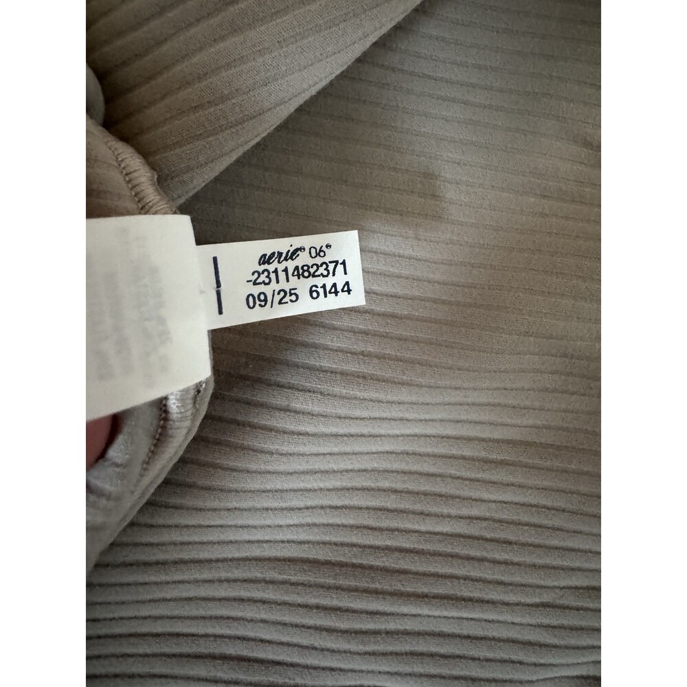 Offline by Aerie Women's Beige High-Rise Trouser Leggings, Size Large Long - Picture 6 of 8